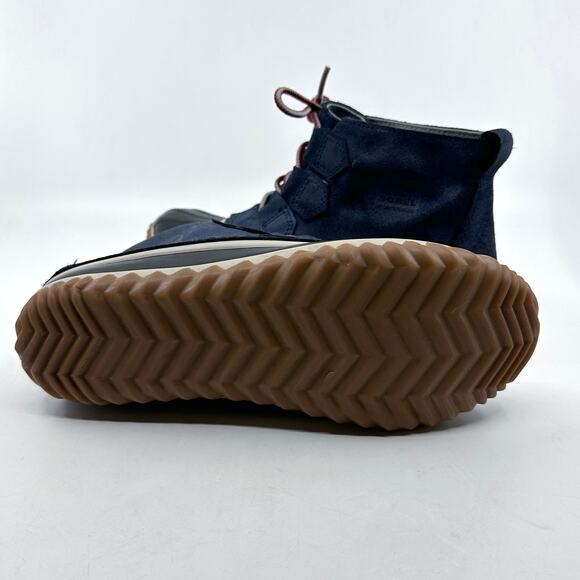 Sorel Out N About Leather Rain Boots Women's 7.5 Blue/Black Lace-Up Ankle NL2339 - Picture 7 of 7